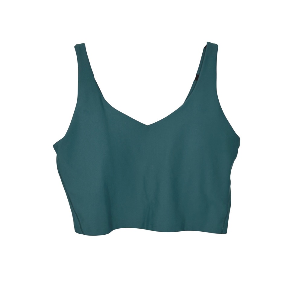 Old Navy Powersoft Sports Bra 2X Teal Longline Light Support Padded